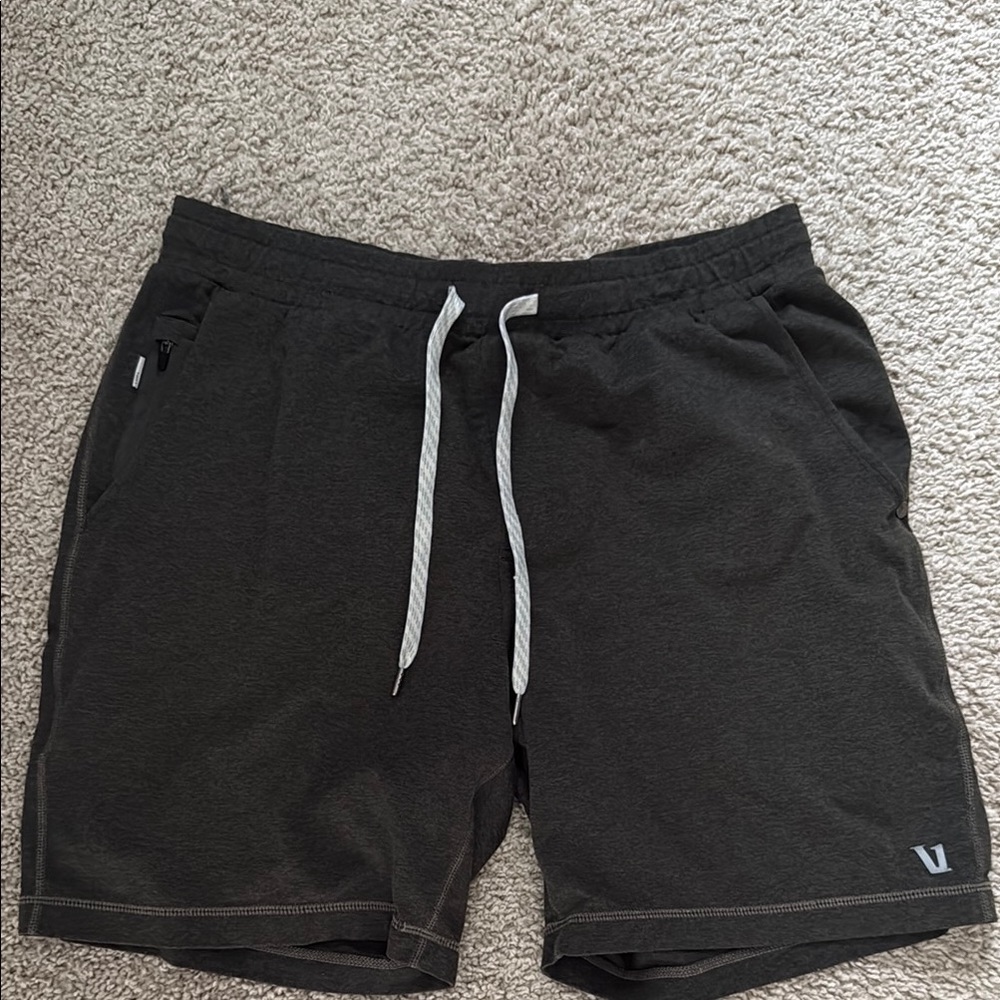 Vuori Black Athletic Shorts with Soft Fabric